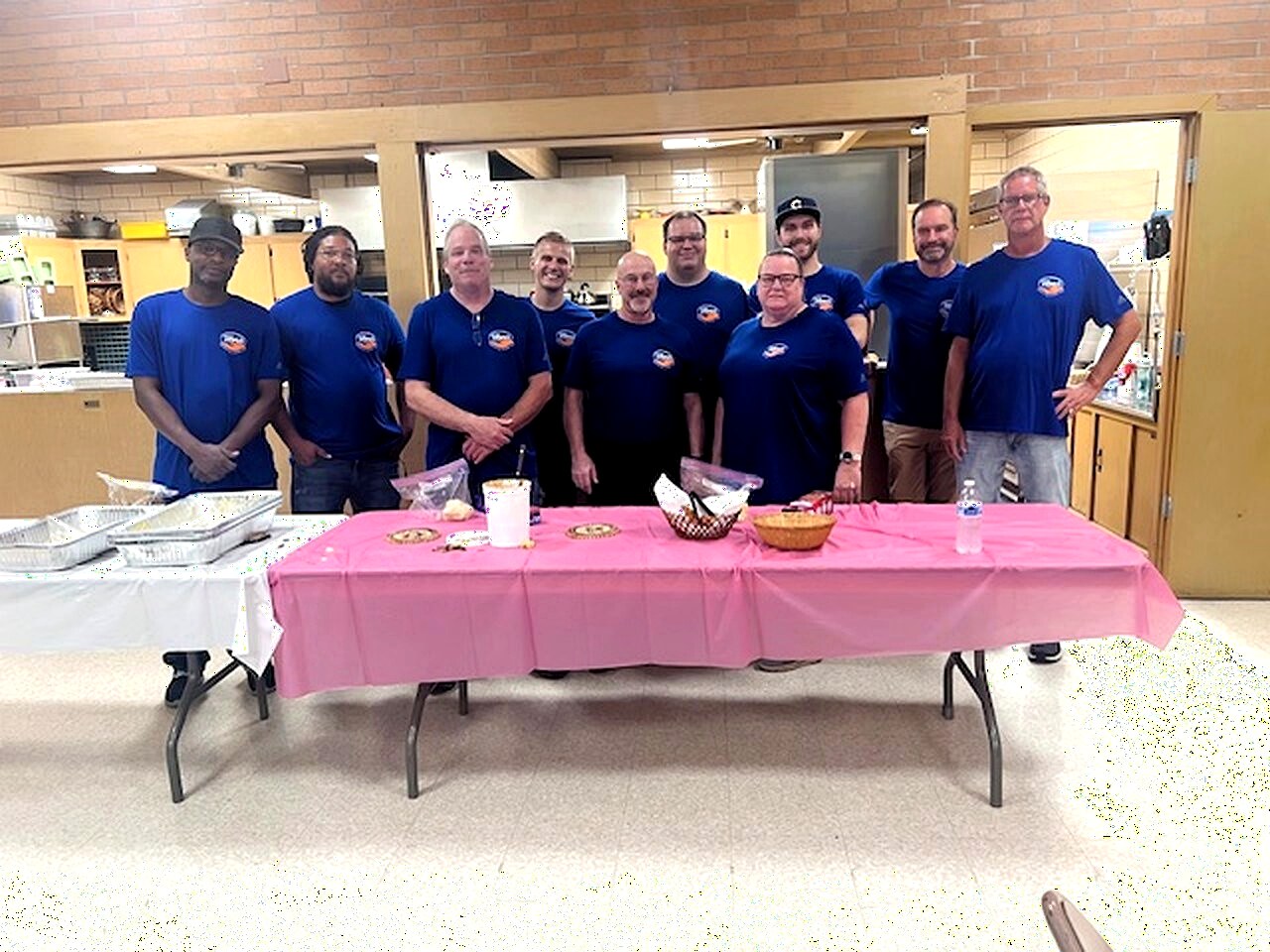 Almost Home Chicago volunteers preparing for Monday Dinner